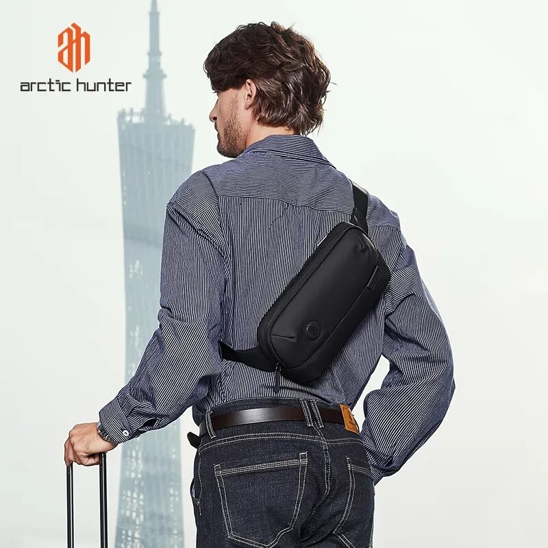ARCTIC HUNTER Waterproof Shoulder Men Travel Chest Bag Outdoor Crossbody Hiking