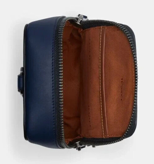 Coach Men’s Deep Blue Glovetanned Leather Gotham Sling Pack 13 (CM371) – NWT