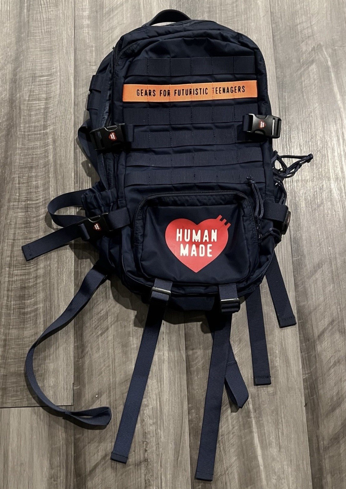 100% Authentic Rare SS21 Human Made Navy Military Back
