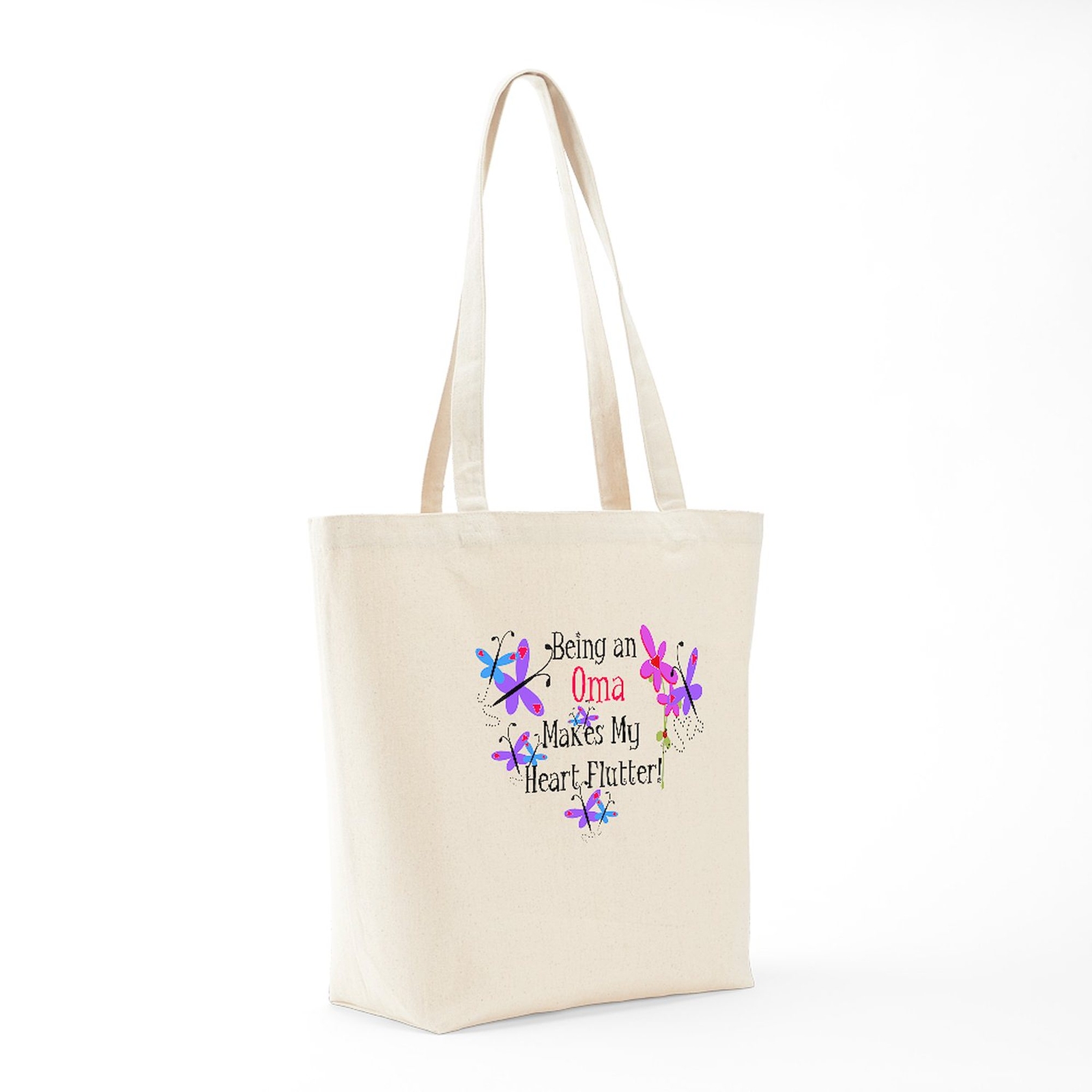 CafePress Oma Heart Flutter Tote Bag (217466171)
