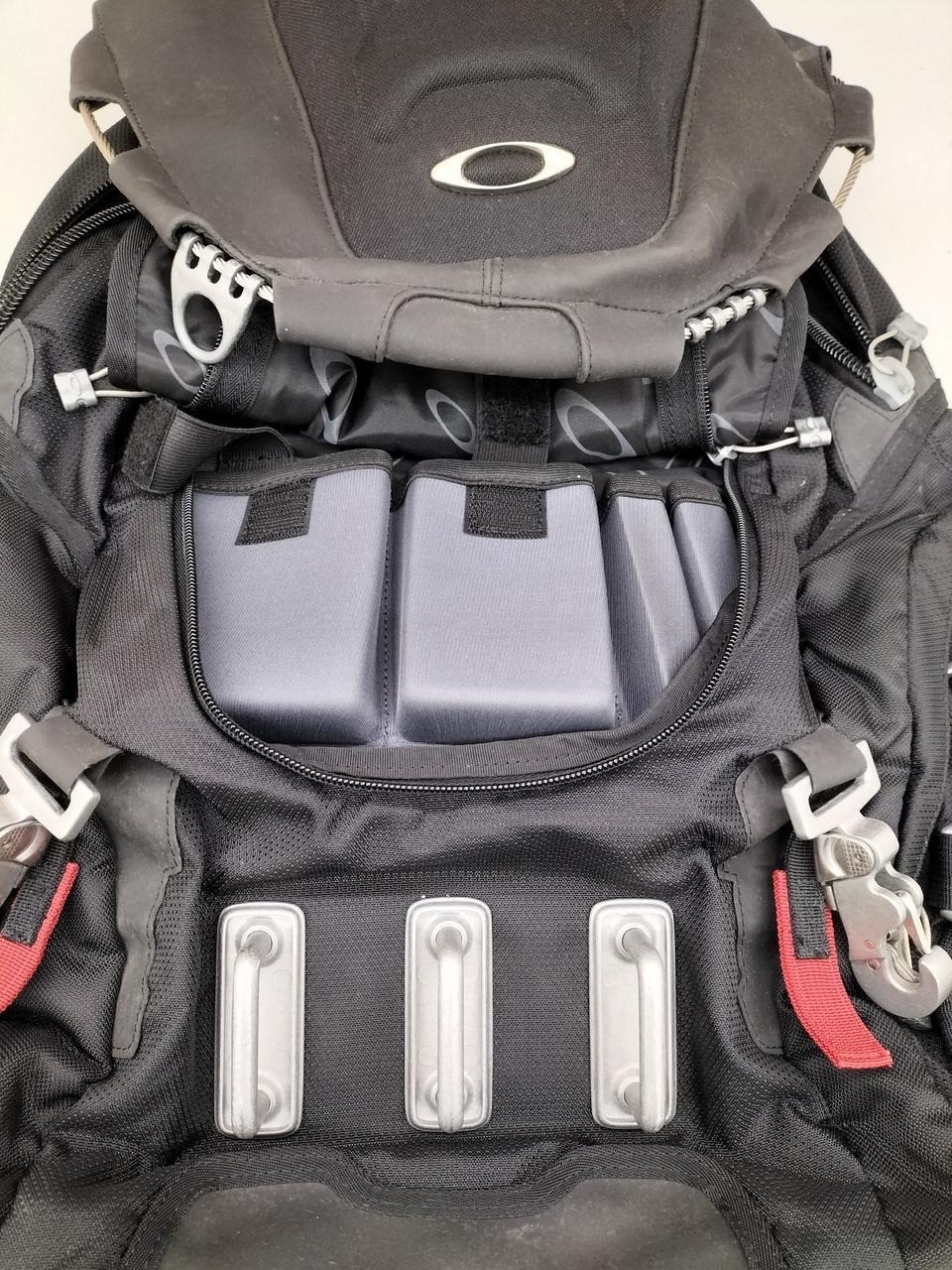 Oakley Bag Backpack Black Large Size 22.8in Multi Purpose Used