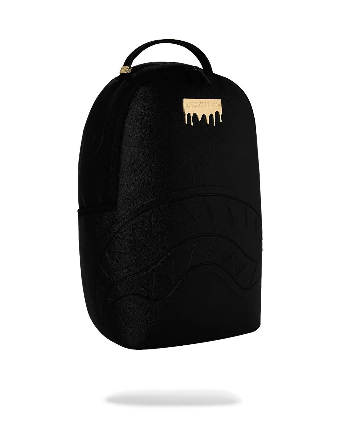 Sprayground Brick Gold Drip Backpack🔥Black Embossed Bookbag Large School Bag
