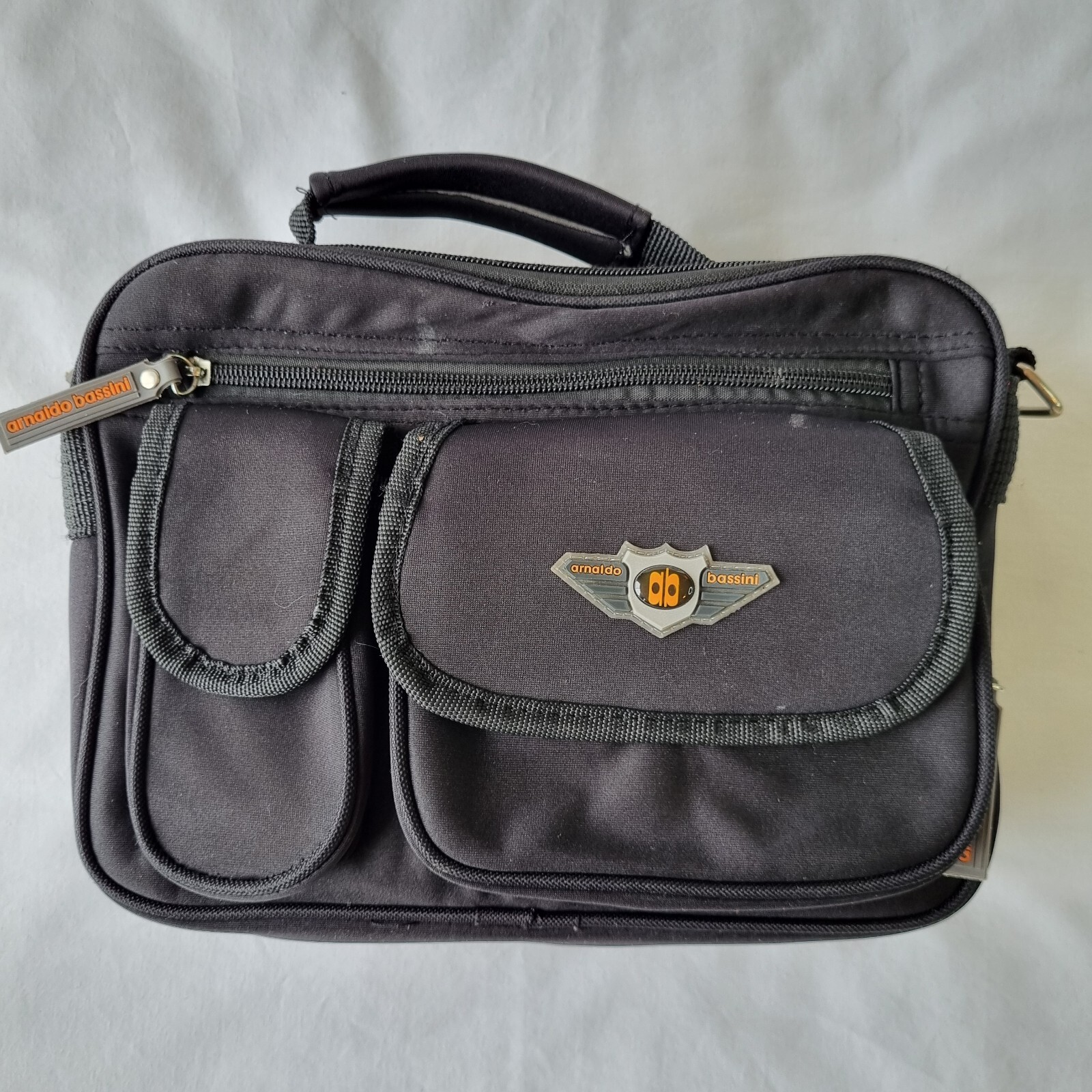 Arnaldo Bassini Mens Travel Hand Luggage Bag, Designer Toiletry Pouch Carry On