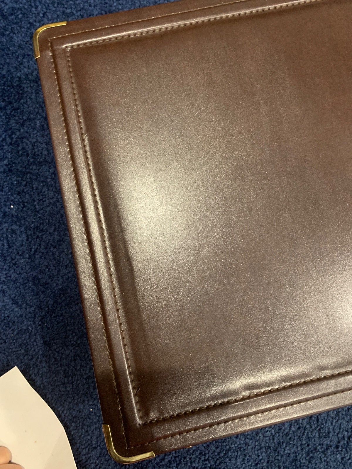 Brown Leather Briefcase new with imperfections