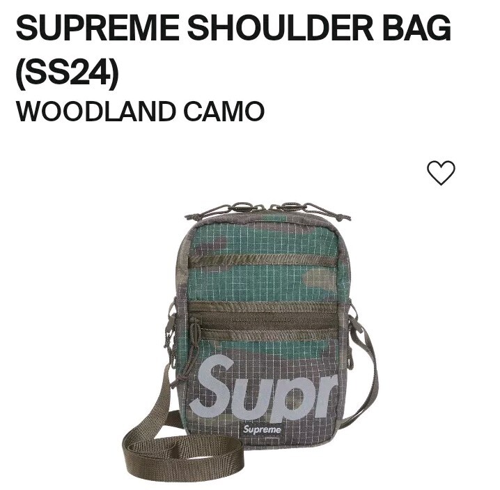 Supreme Shoulder Bag (Woodland Camo)(SS24)