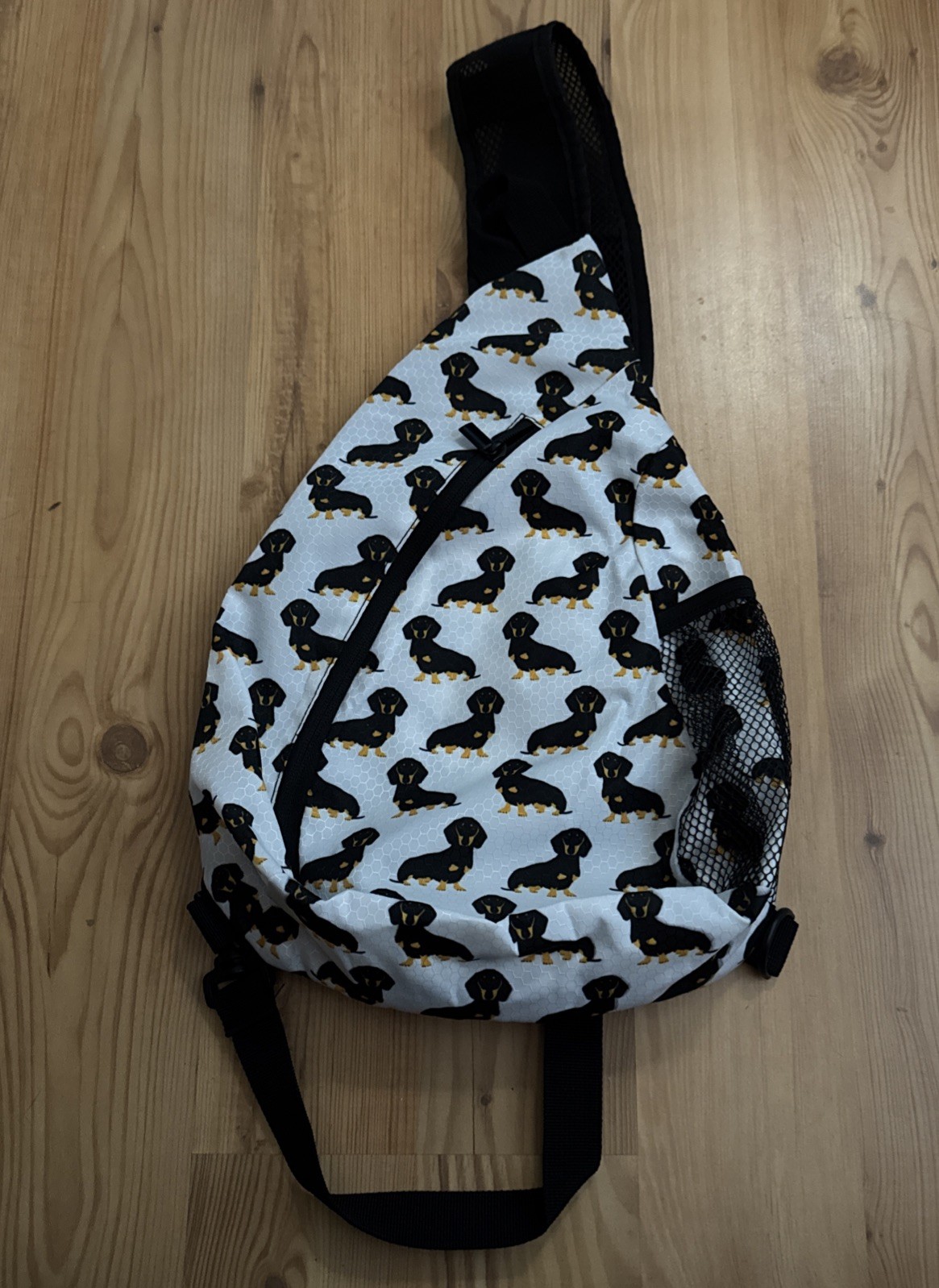 Dachshund Sausage Dogs Sling Daypack Crossbody Backpack Chest Bag Travel