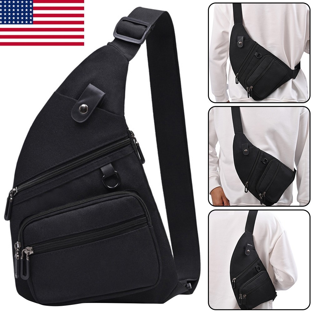 Waterproof Personal Shoulder Anti Theft Pocket Bag Men Travel Casual Chest Pack