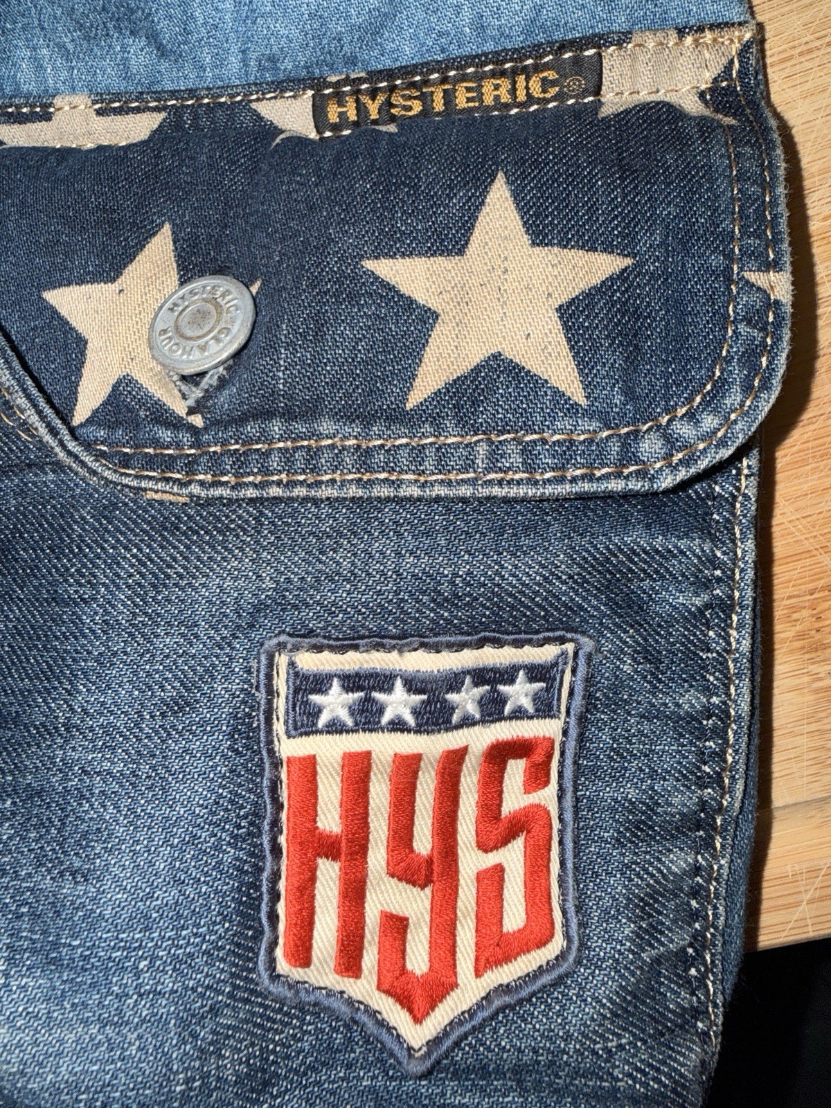 Hysteric Glamour Star Spangled Pattern Denim Backpack 90s Vintage HYS from japan