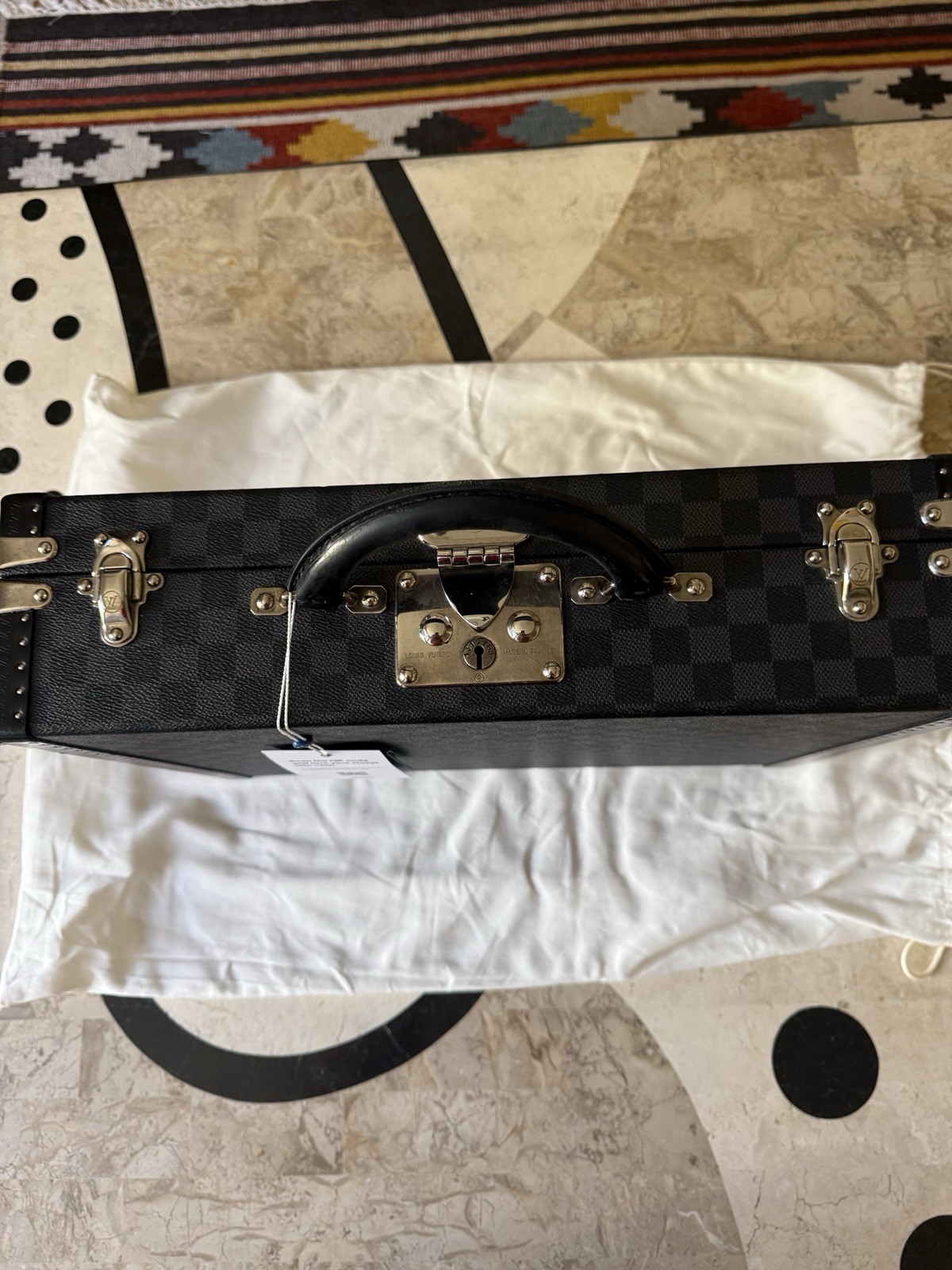 Louis Vuitton PRESIDENT Damier Graphite BRIEFCASE BUSINESS BAG, NO KEY PRESENT