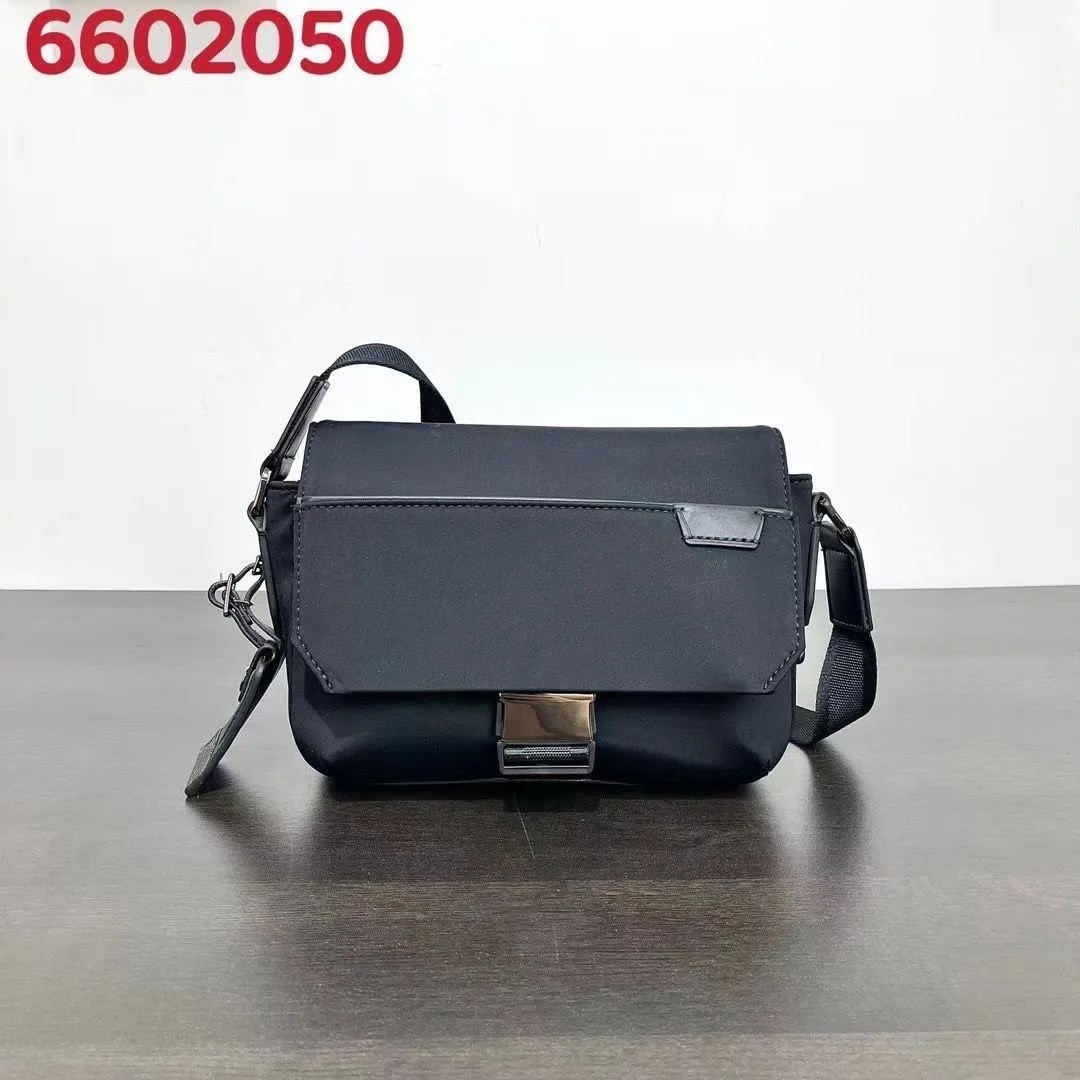 🎒 NEW TUMI Black Crossbody Bag Compact Travel Messenger Shoulder Bag