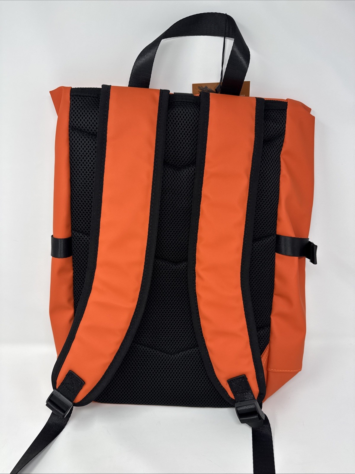 Airs Bold Expandable Travel Backpack Orange Roll Top Laptop Bag NWT Destinations