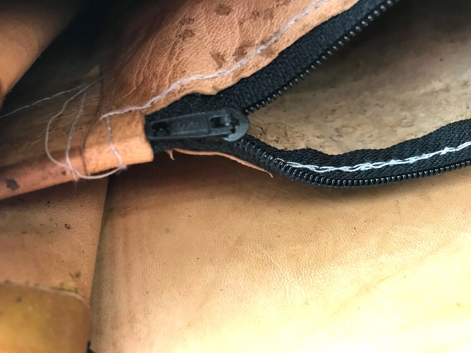 Hand Stitched Leather & Snakeskin Tooled Satchel Village Primitive Tan Unique