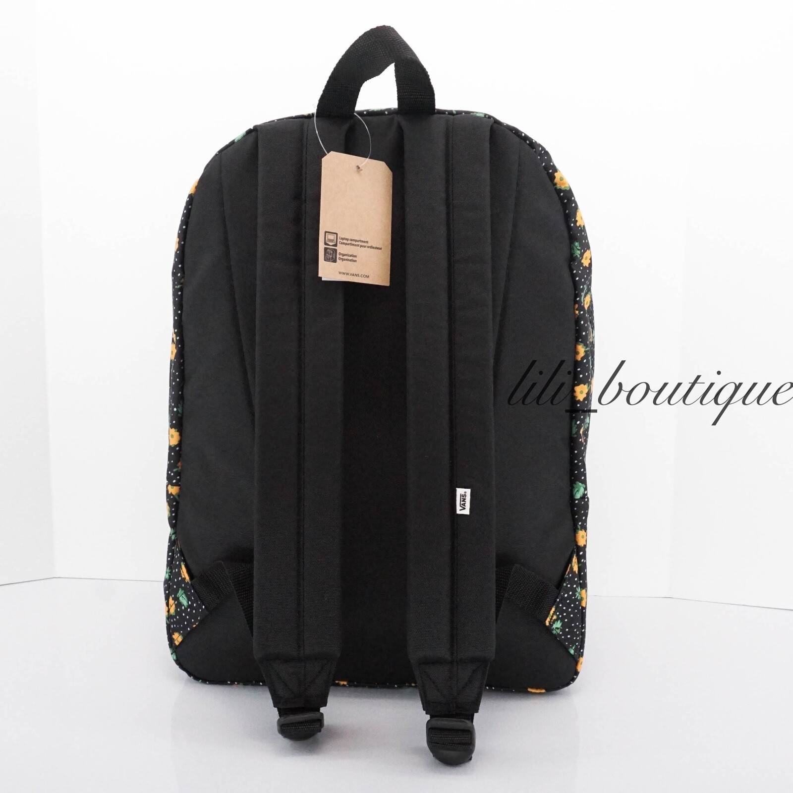 NWT Vans Realm Classic Backpack School Bag Laptop VN0A3UI7VCY Floral Black Multi