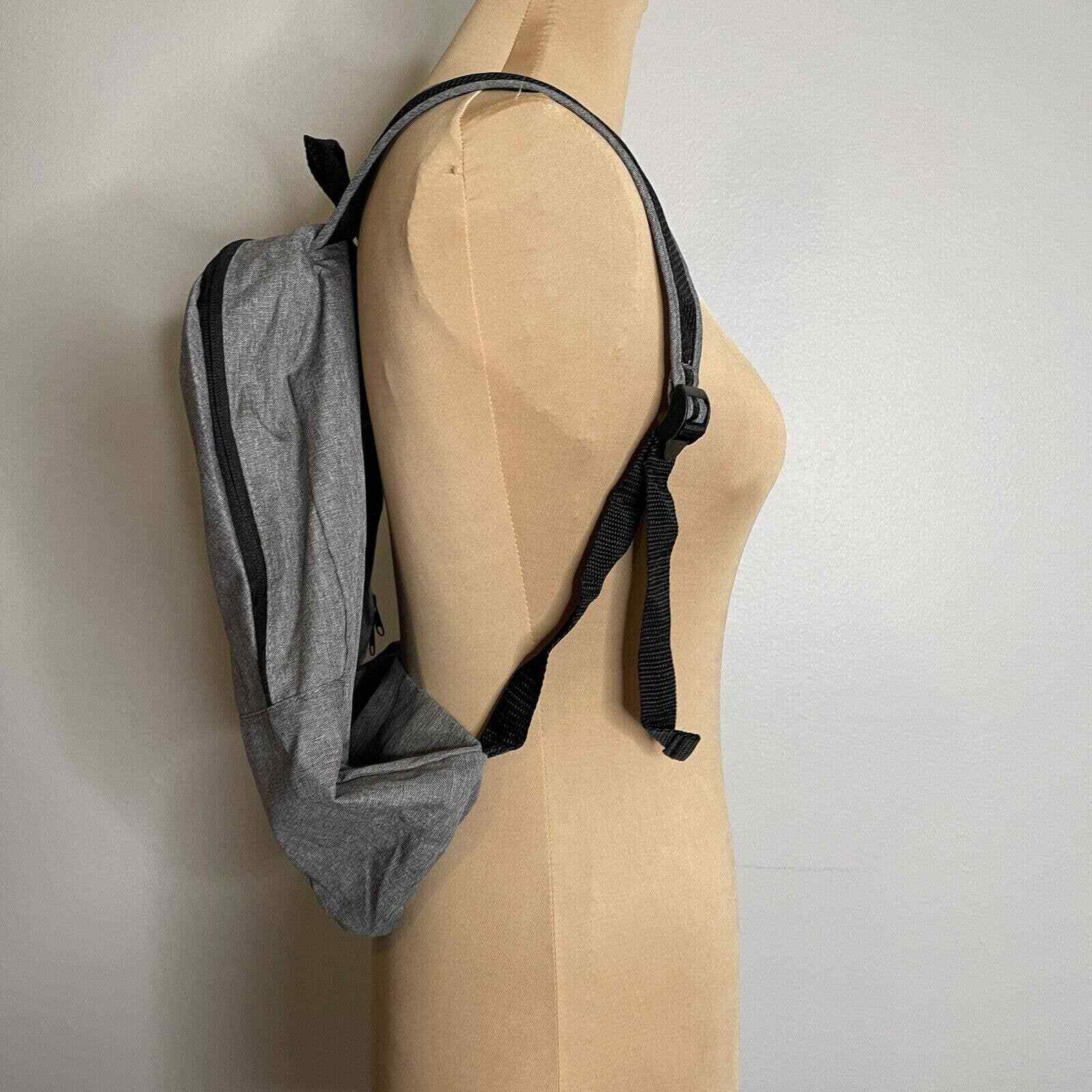 Origaudio Foldable Computer Gray Backpack Zipper Square Rectangular
