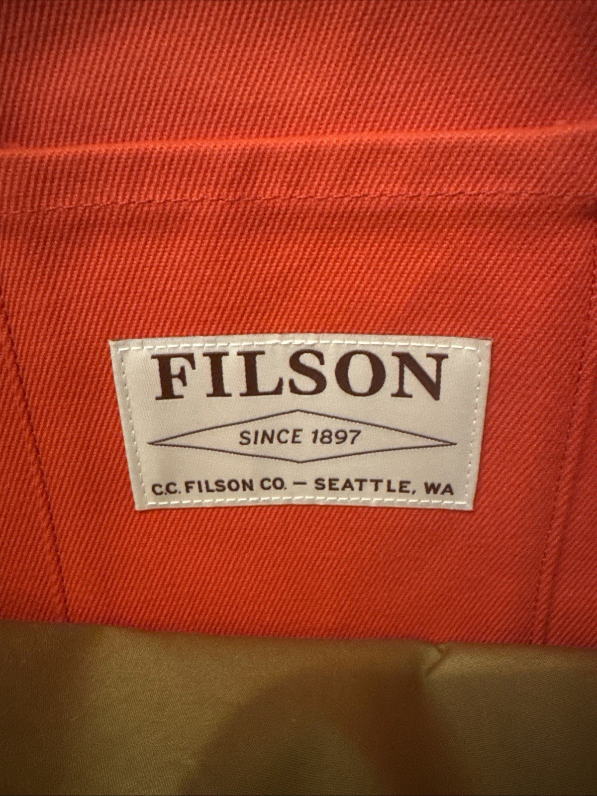 Filson Rugged Twill Bandera Backpack | Mackinaw Red | Made in USA | Discontinued