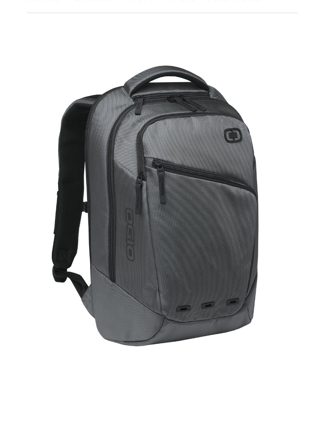 OGIO® Ace Pack, Gray, Brand New Backpack, 1680D, 1,450 cu. in./22.1 L, PADDED
