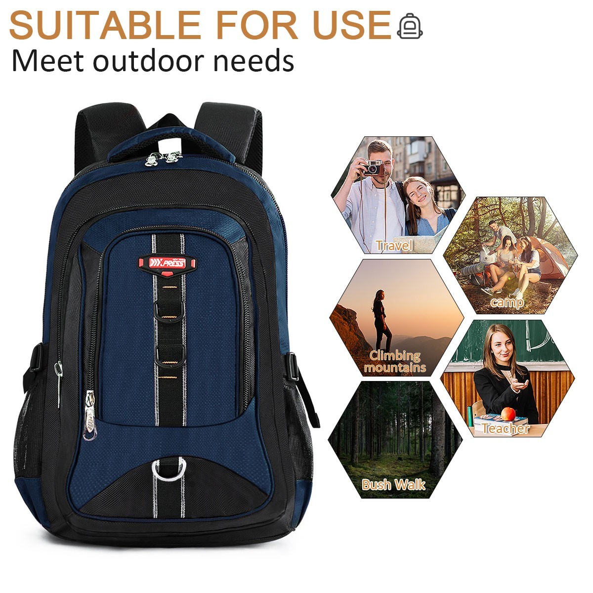 Travel Backpack for Men Women Multifunctional Waterproof Casual Backpacks