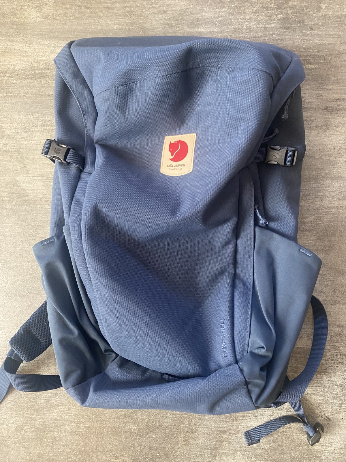 Fjallraven Ulvo 23 laptop Hiking Biking Backpack Daypack Blue padded travel bag