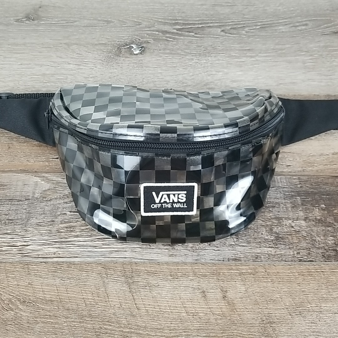 Vans Clear Out Fanny Bag Black Checkerboard Hip Sack Streetwear Adjustable Strap