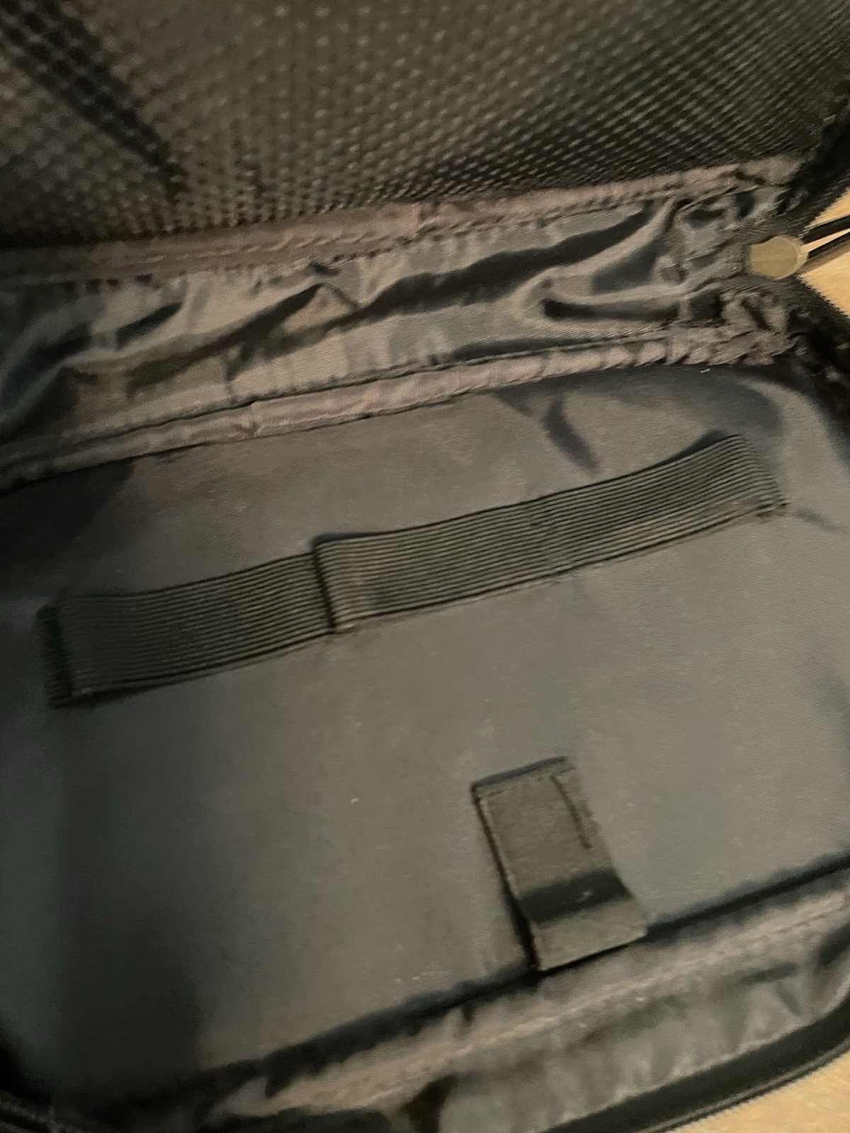 DOPP Classic Black Textured Leather Travel Toiletry Pouch