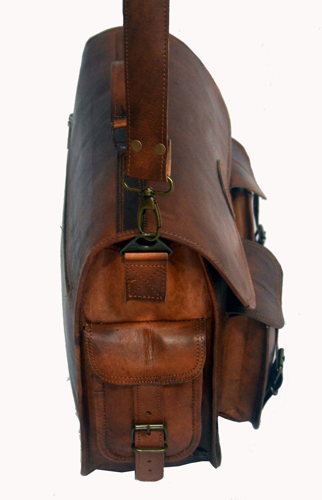 Leather messenger bag leather laptop bag Briefcase Satchel Bag Leather bag india