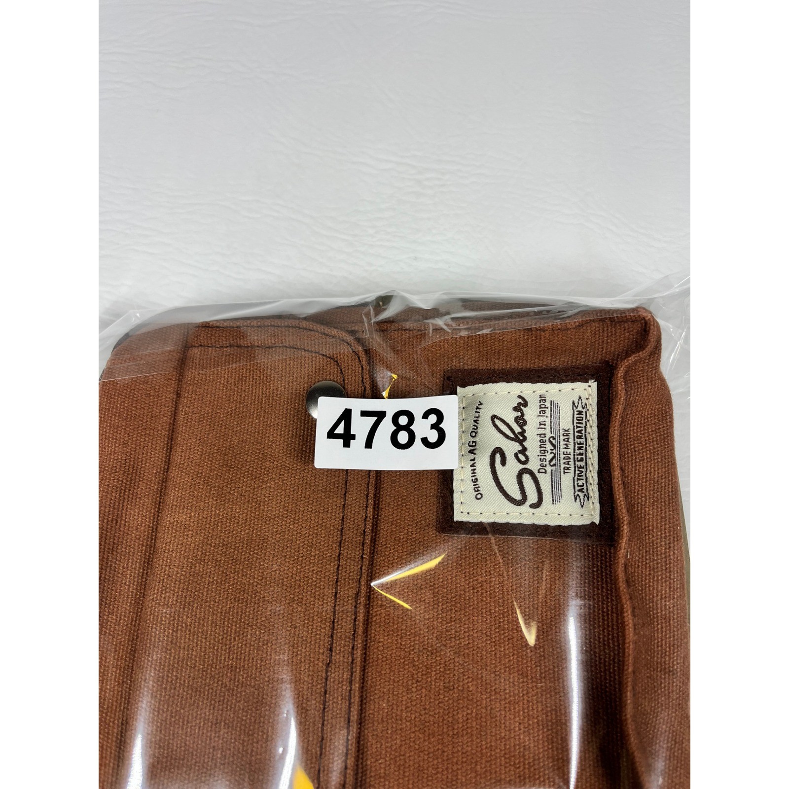 Sabor Active Generation Brown Canvas Crossbody Waist Bag Designed in Japan NWT