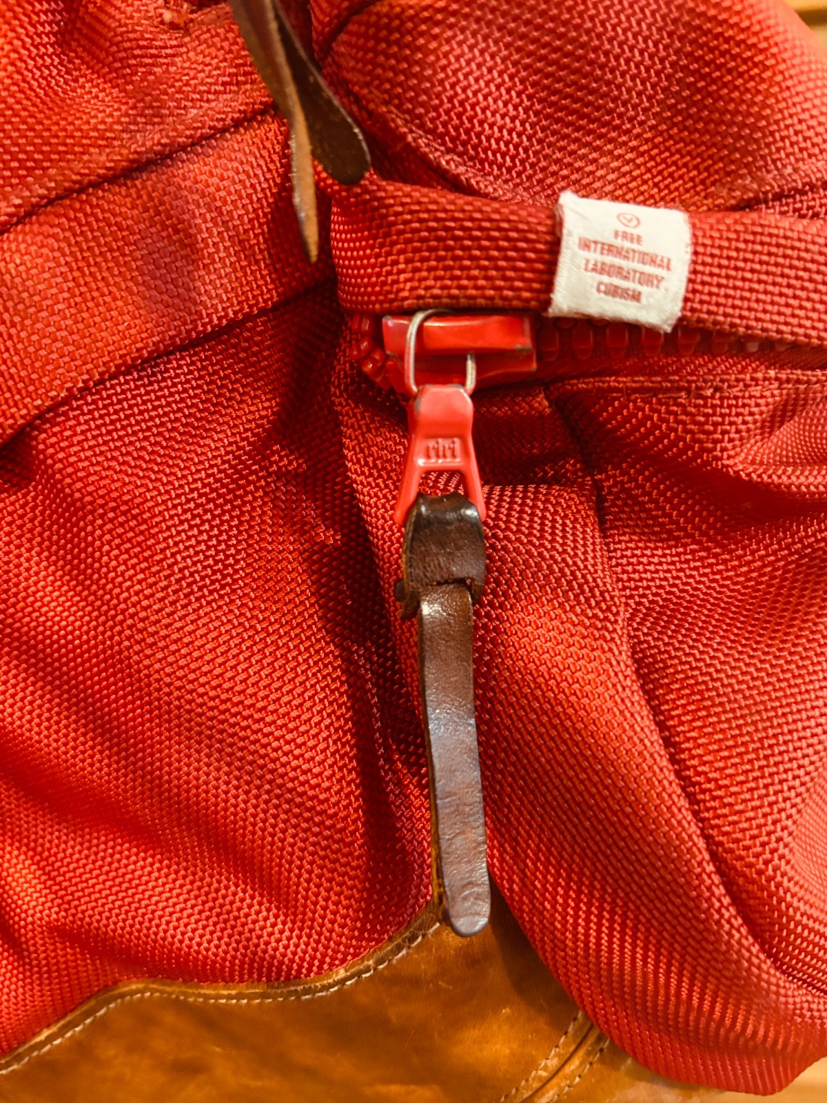 visvim Ballistic 22L Backpack Red CORDURA F.I.L Leather Bottom Rare JPN #486
