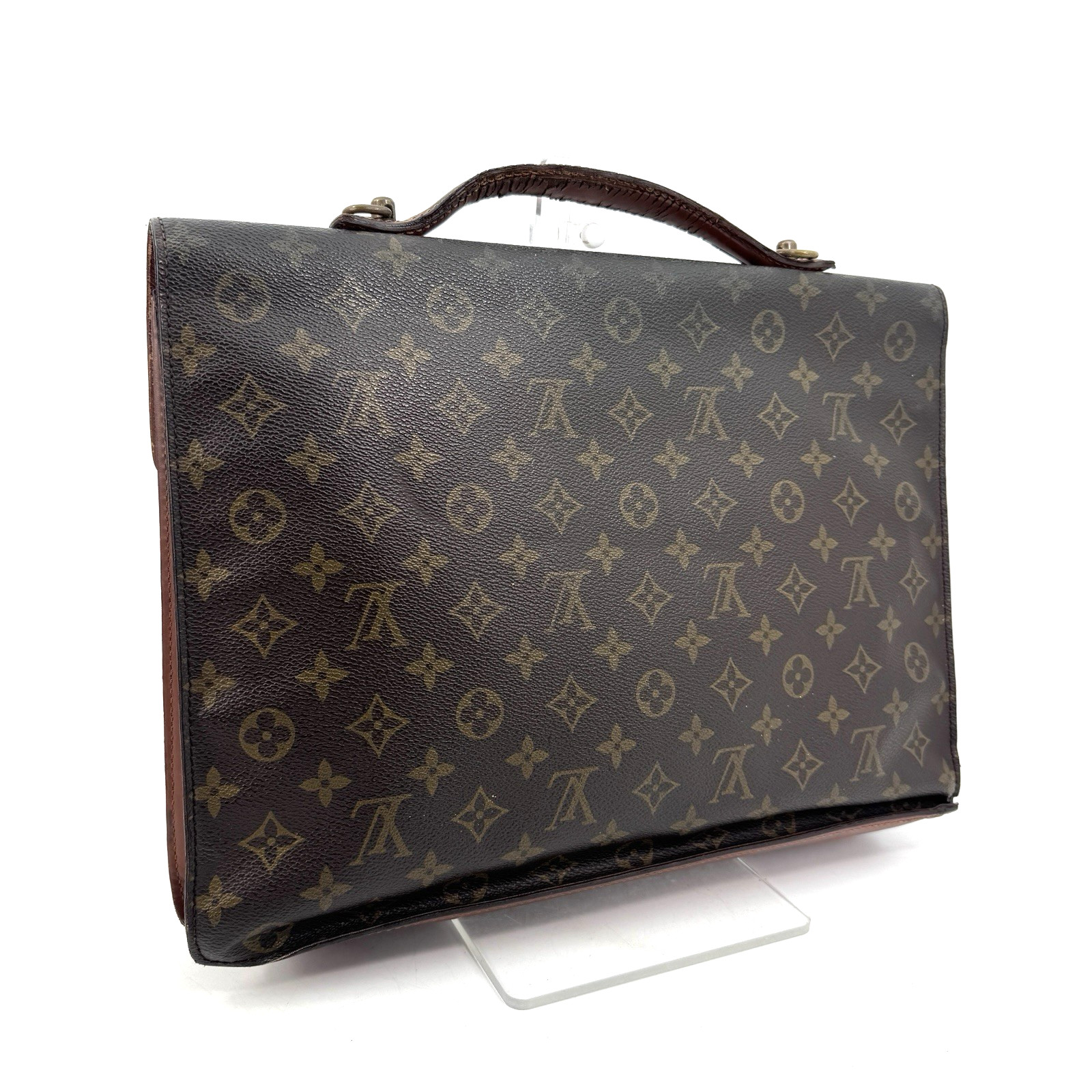 Louis Vuitton Briefcase Monogram Business Bag Crossbody Authentic