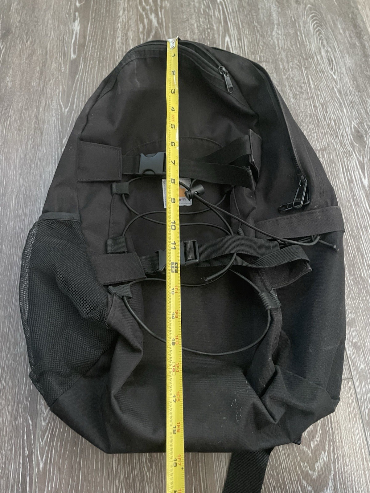 Carhartt WIP Kickflip Backpack Black *read Flaw