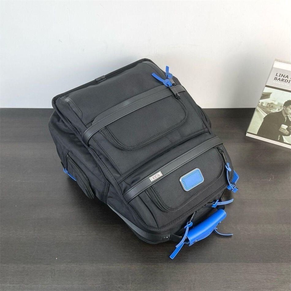 TUMI ALPHA3 Brief Pack 2603578 Blue Black Men’s Backpack Nylon Leather outlet