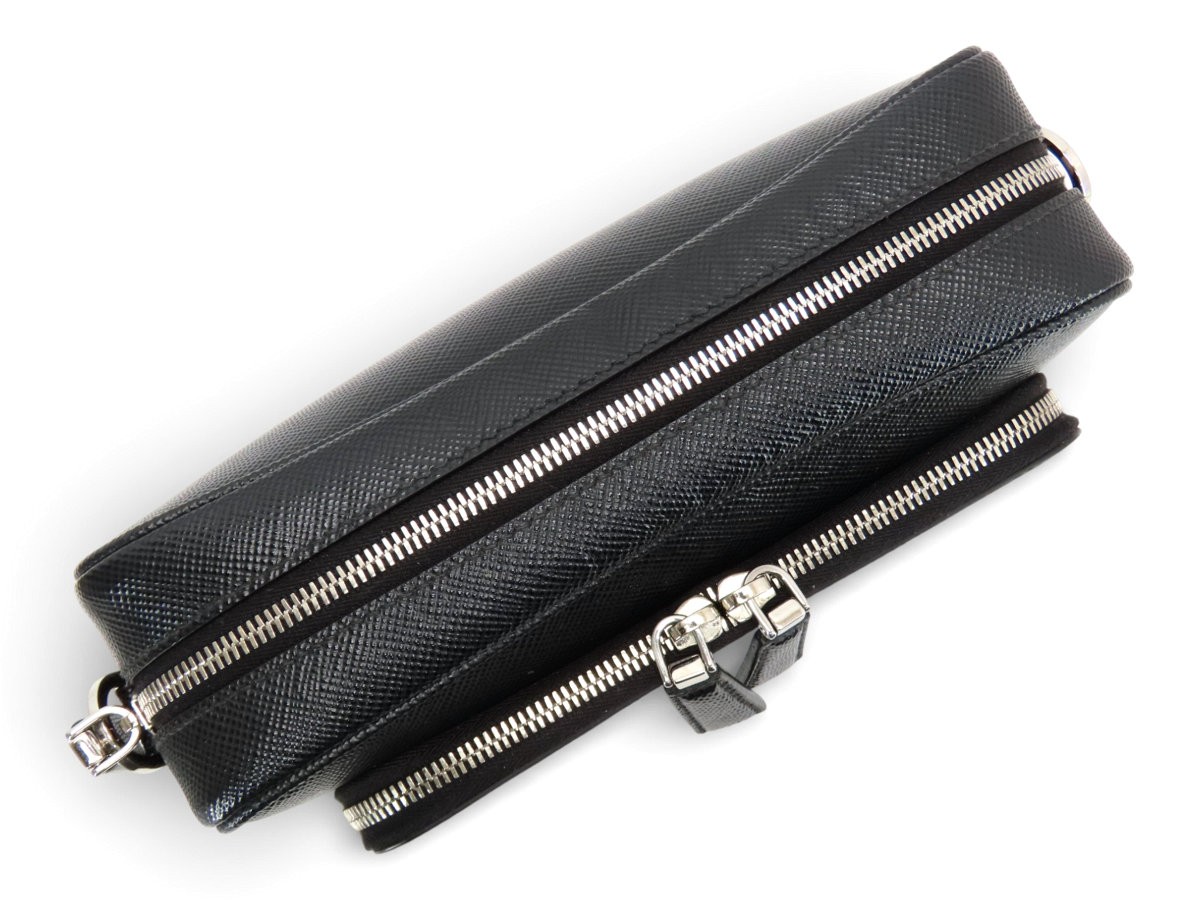 PRADA Saffiano Cuir Triangle Embossed Crossbody Shoulder Messenger Bag 2VH152