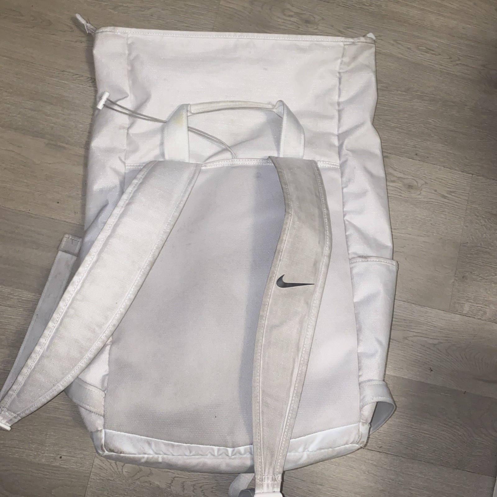 Nike Radiate Backpack Bag White Orange Pink Tote Roll Top Design Pockets