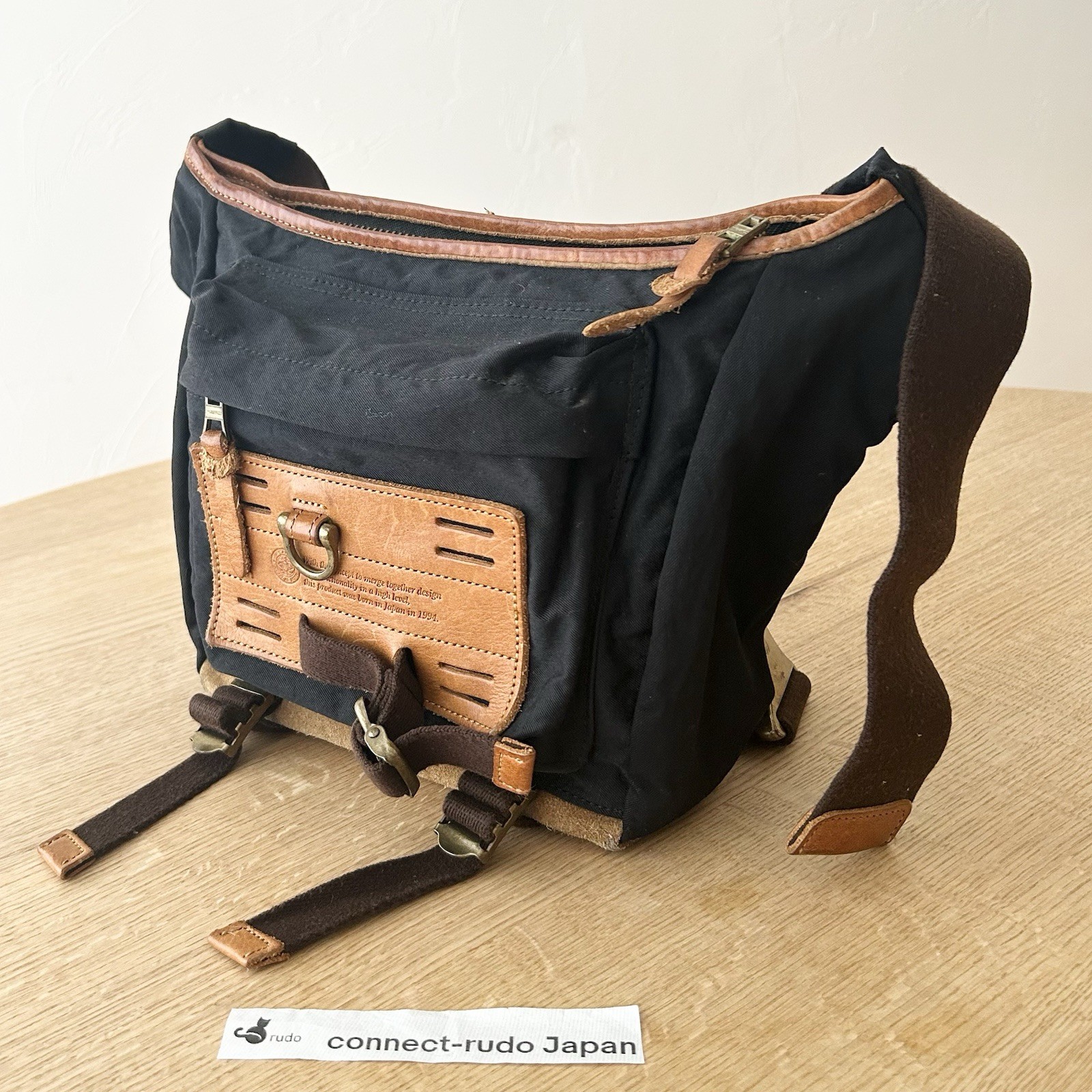 master-piece Bag Men’s Leather Messenger Bag Belt Bag Medium Japan