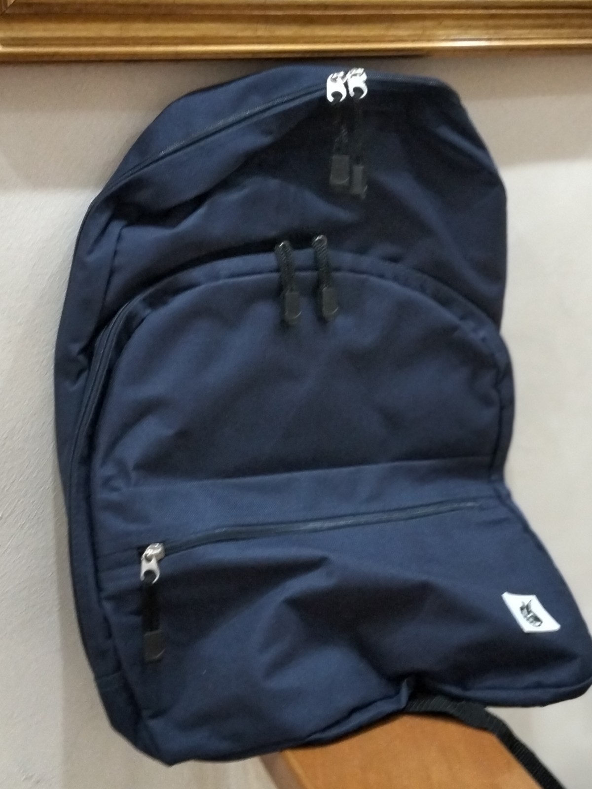 Navy Blue Multi-Pocket Backpack – Durable and Spacious – Ideal School/University/