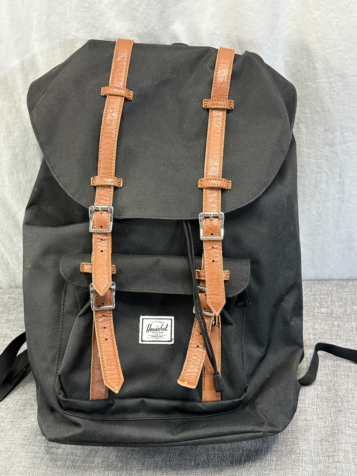 Herschel Little America Backpack Mid-Volume Black Pink 17L 18” Laptop EUC