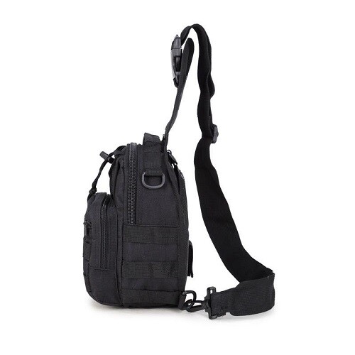 Men Backpack Molle Tactical Sling Chest Pack Shoulder Bag Outdoor Travel Hiking