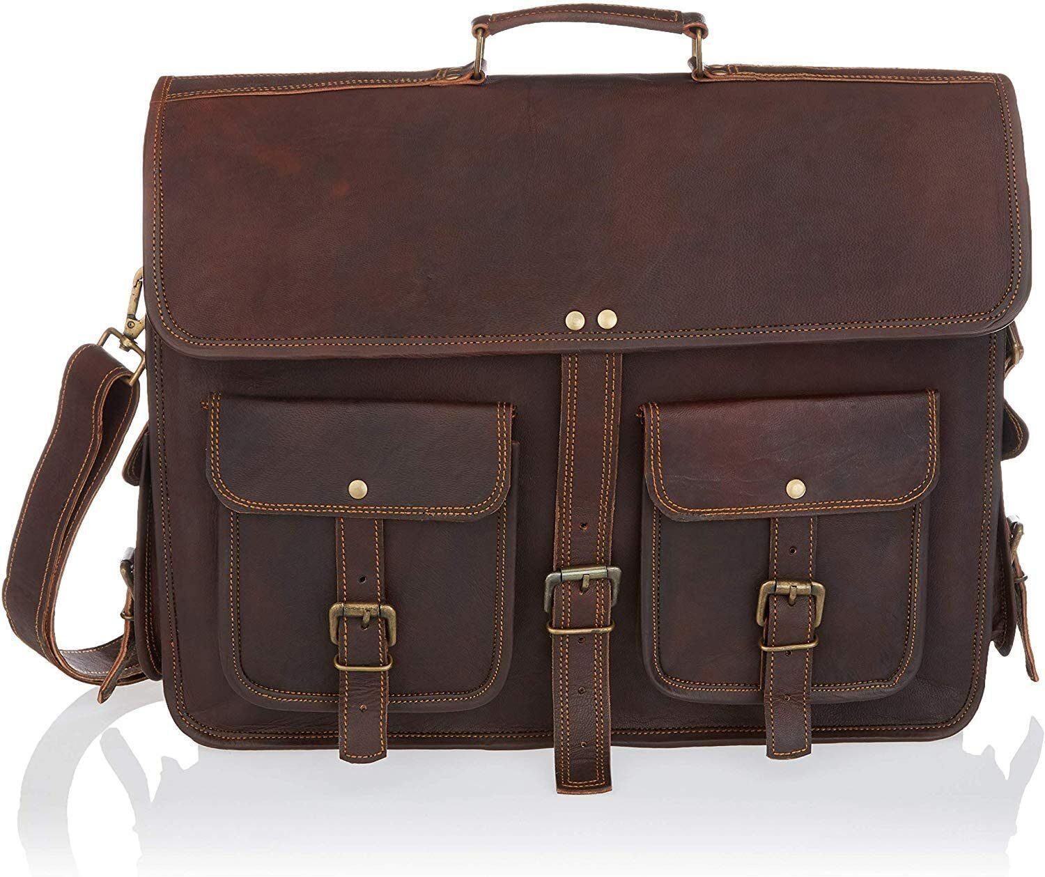 Parrys Leather World Messenger Bags For Men Women Briefcase Laptop Computer Bag