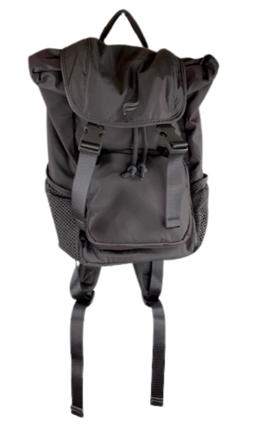Fabletics The Cargo Backpack Gunmetal Grey Shine Unisex One Size NWT