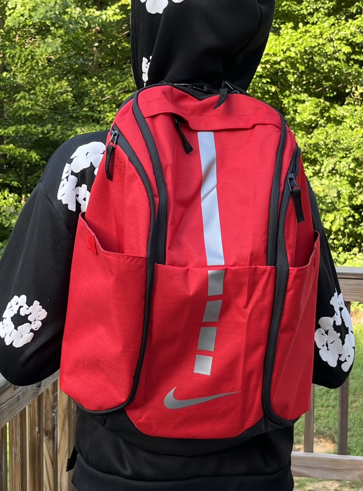 Nike Hoops Elite Pro Max Air Basketball Backpack Red/Silver Black BA5554-657