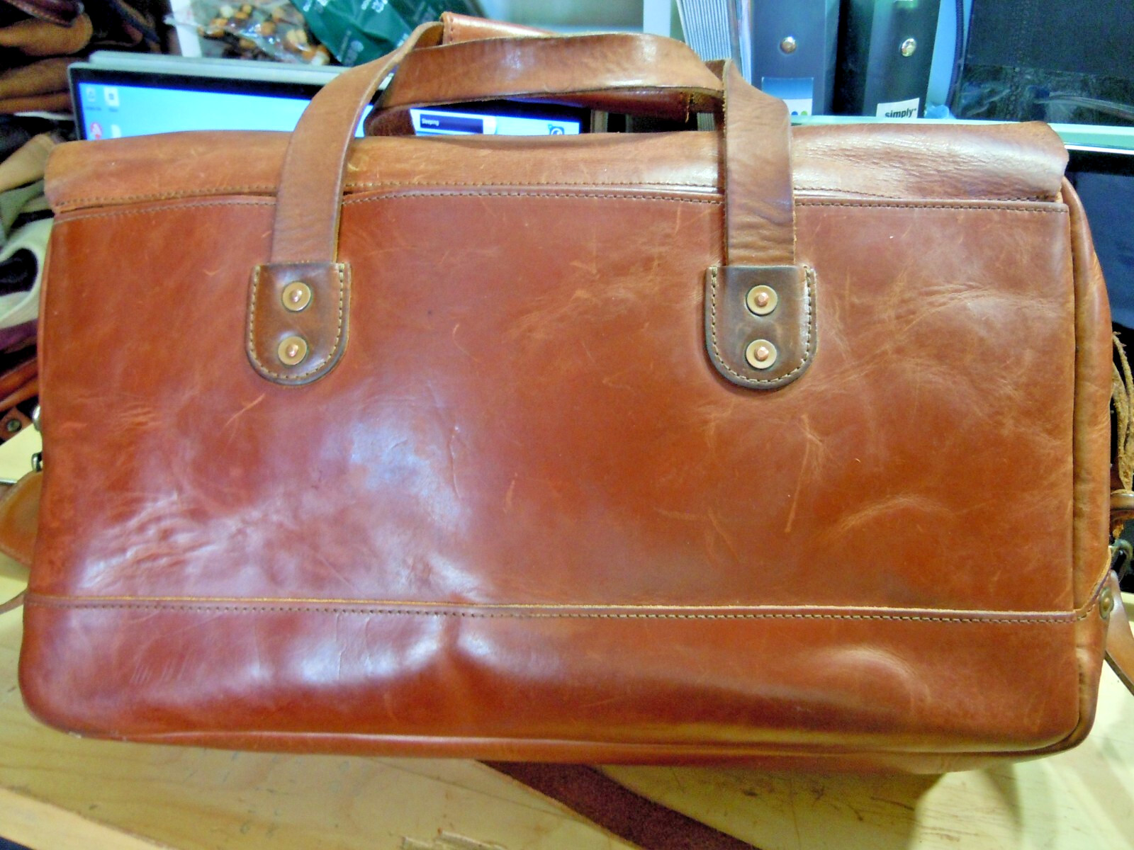 VTG Auth Whipping Post WP Standard Bison Concealed Carry Briefcase USA #2