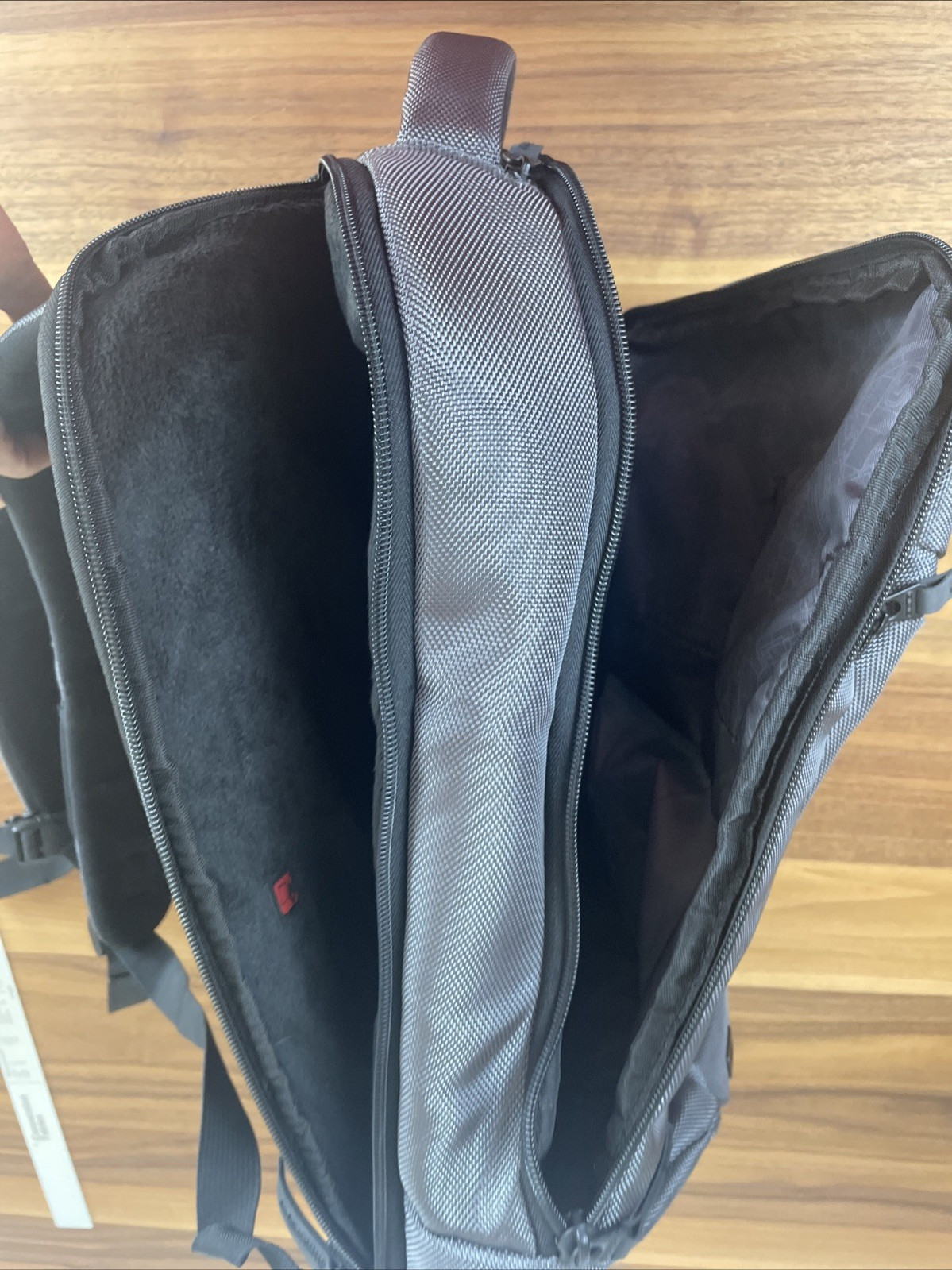 OGIO Ace Backpack 17” Laptop Pack-Tablet Sleeve Metallic Gray Padded Back