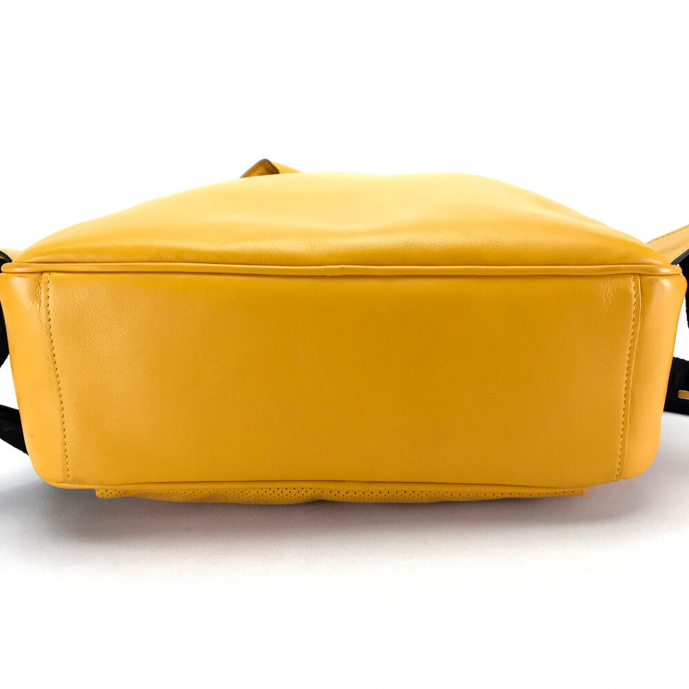 A.TESTONI Backpack-Bag yellow Leather