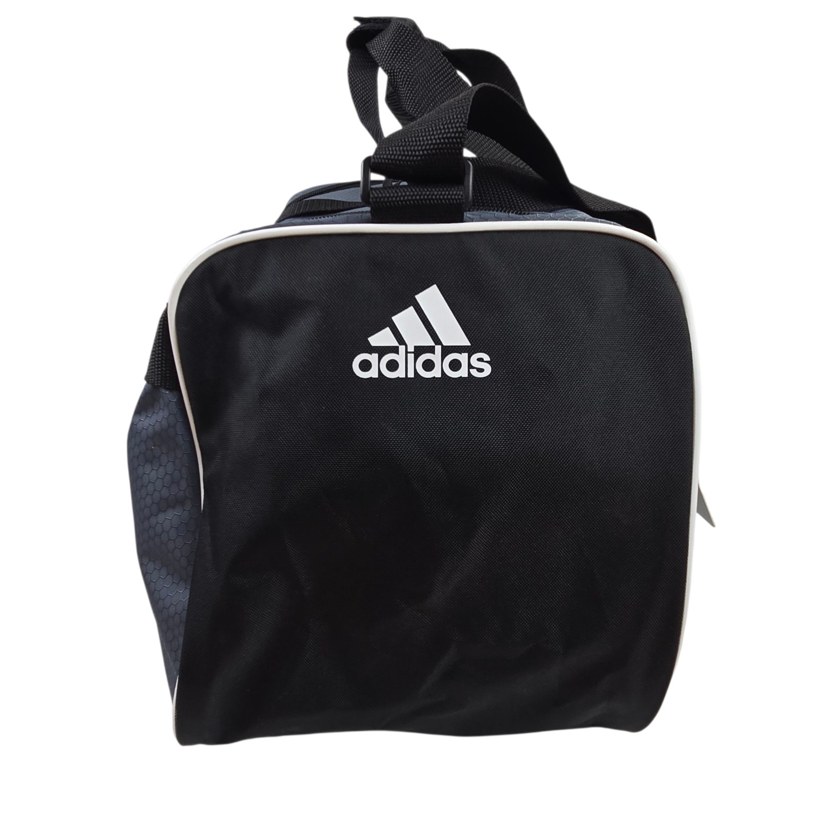 ADIDAS Diablo Small II Hex Solid Duffel Gym Bag Onyx Gray Black White 17″ NWT