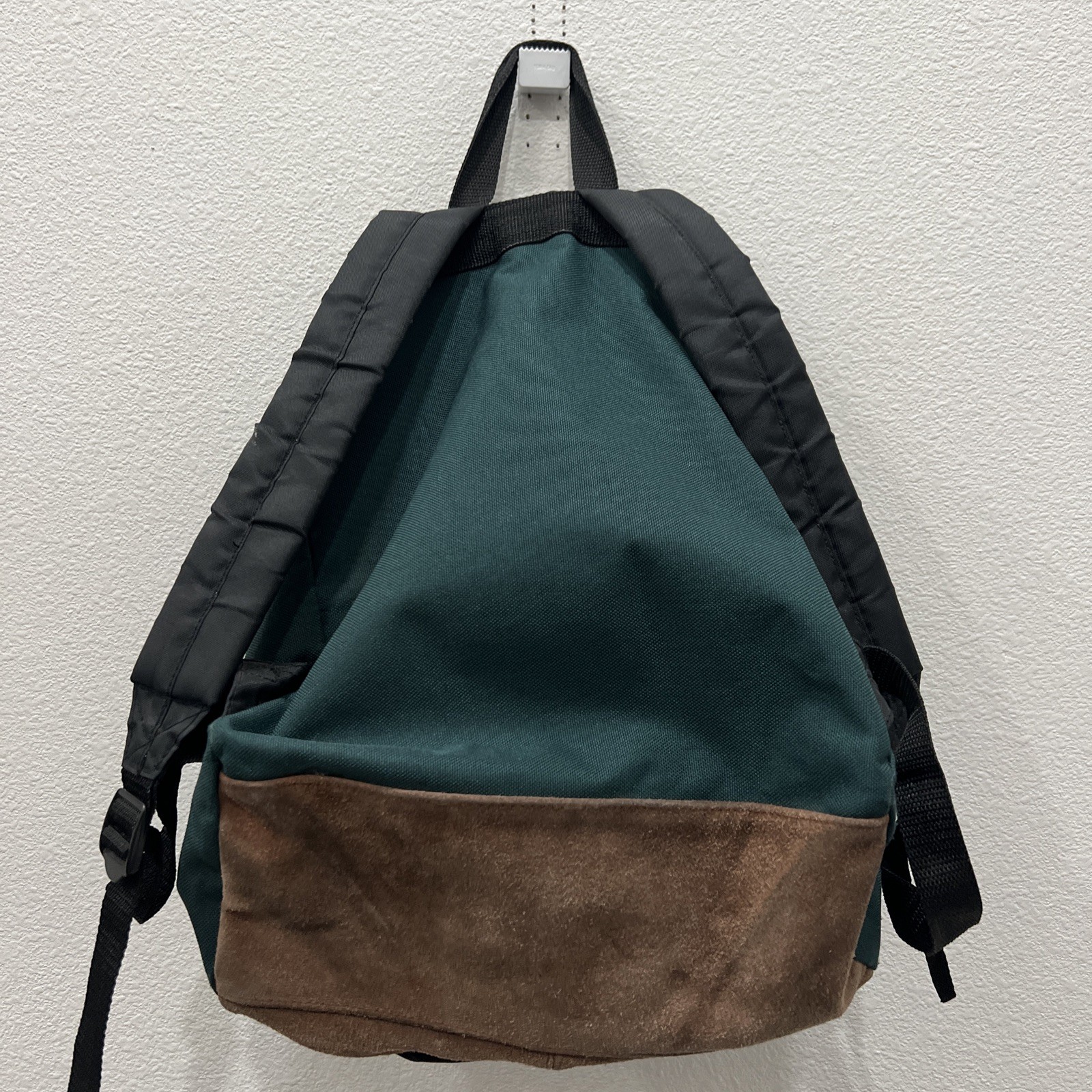 Northwest Territory Y2K Backpack Dark Green Leather Bottom Embroidered Gorpcore