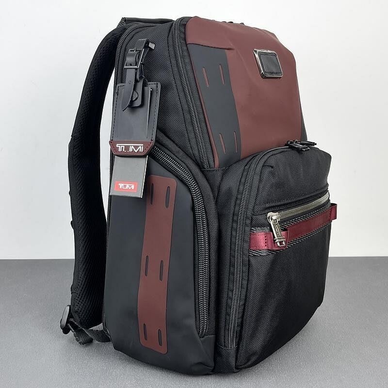 TUMI ALPHA BRAVO SEARCH Red x Black Backpack PC Pocket Nylon Outlet Product