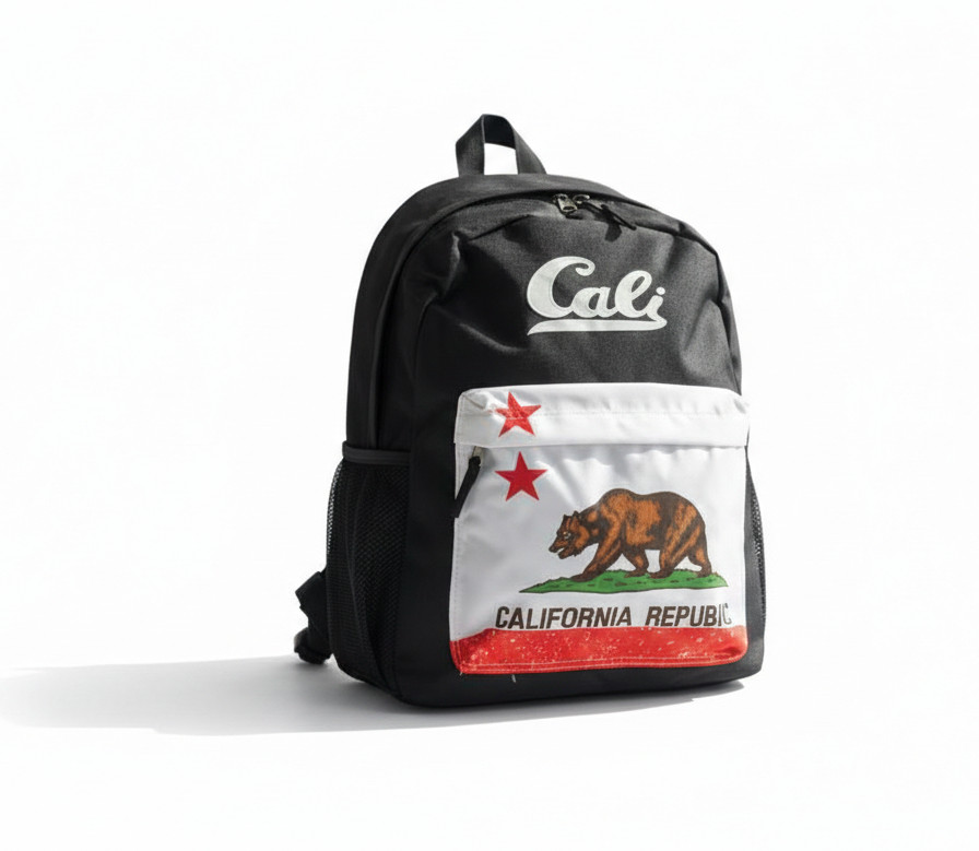 Student Backpack California Republic Bear 16″ Large Backpack Cool Bag