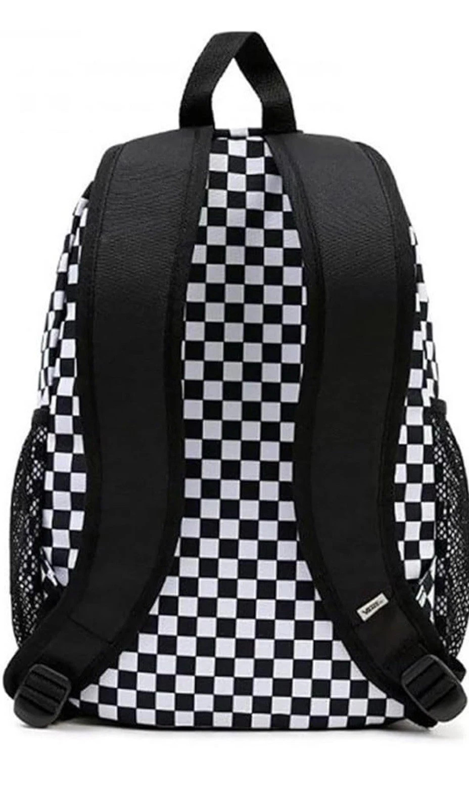 Vans Alumni Backpack Checkered University College School Bag Black White Red New