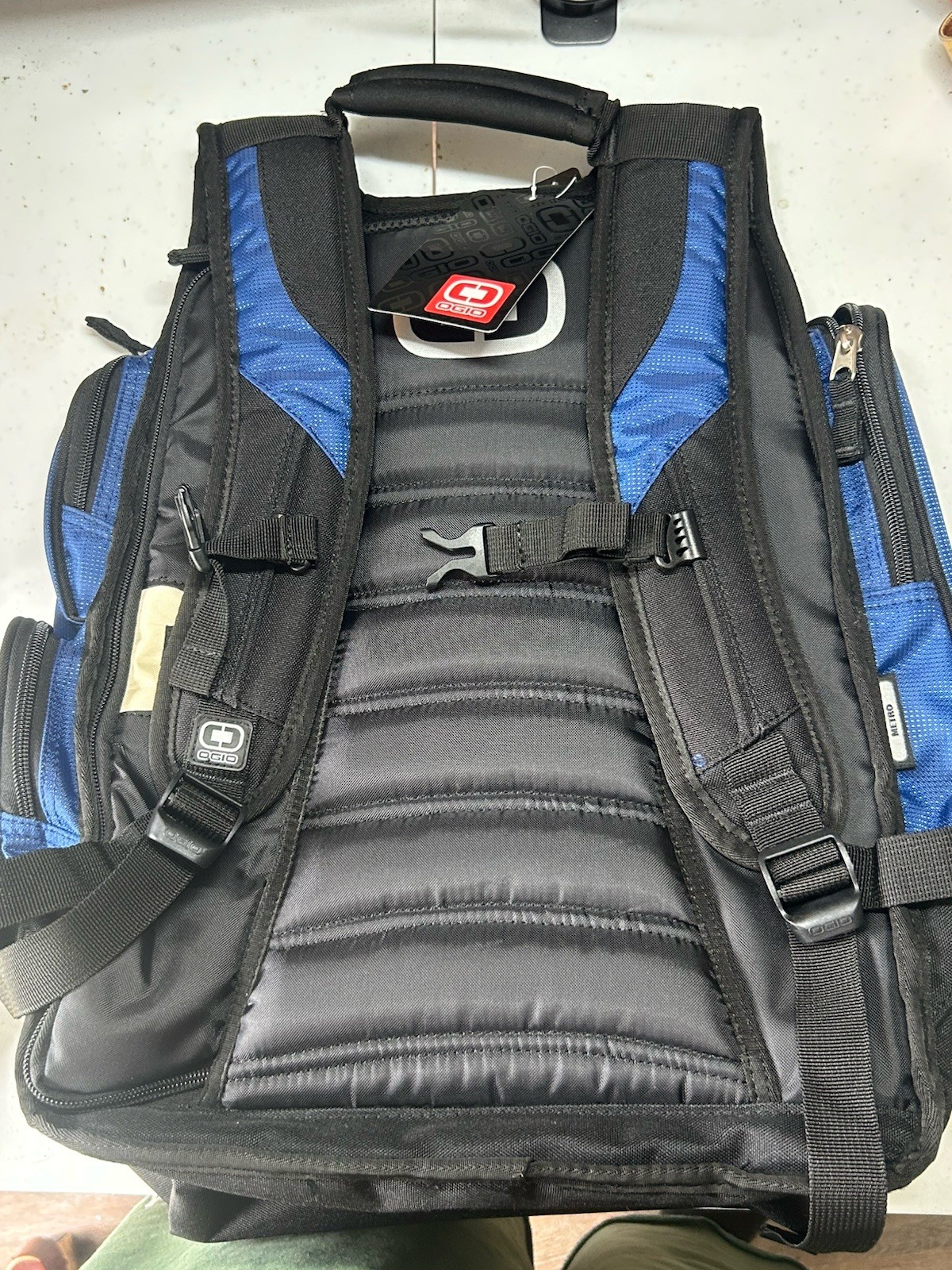 NWT OGIO Metro Laptop Backpack Blue Tech Organizer Travel Pack Fits 15″ Laptop
