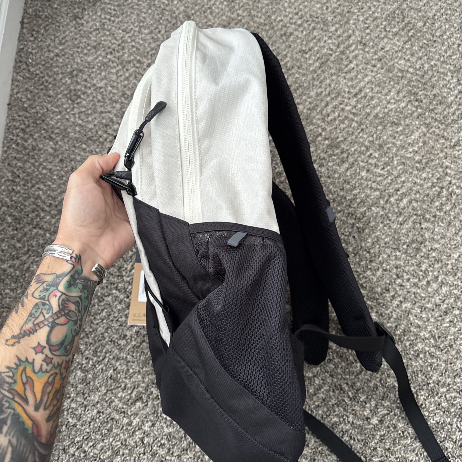 The North Face Groundwork Backpack Beige Black Blue NWT Outdoor Hiking Travel