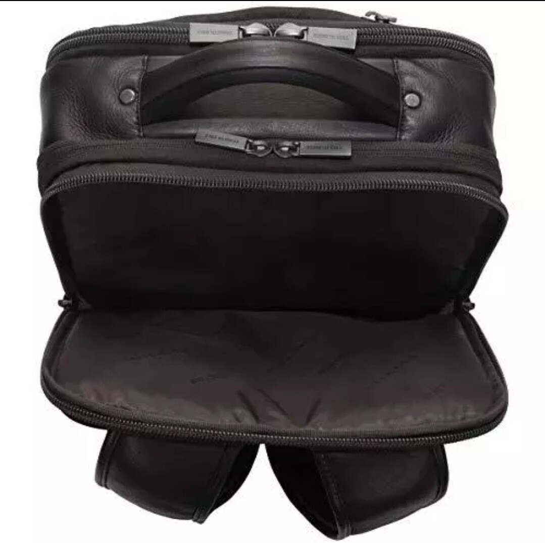 Kenneth Cole Reaction Manhattan Messenger Backpack Black 16″ Laptop $200 Retail